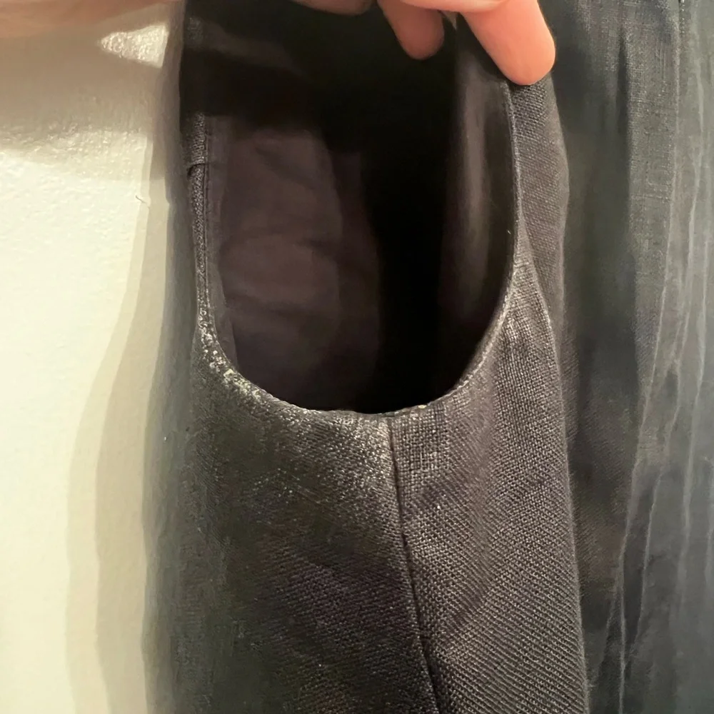 J. Crew Black Midi Dress with Bow Detail - Picture 3 of 6